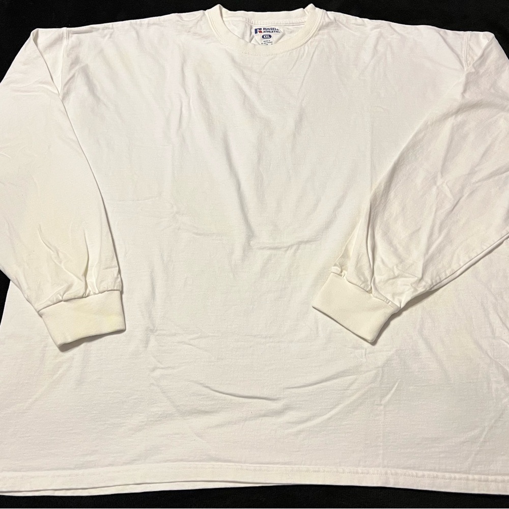 NWOT Russell Athletic White Long Sleeve TShirt Men’s 2XL